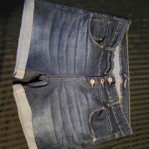 Plus size jean shorts